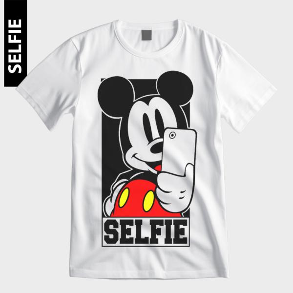 T-Shirt Blanc Selfie